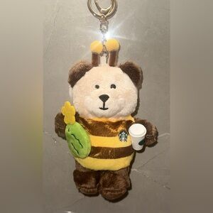 Starbucks Honeybee Bearista Plush Keychain